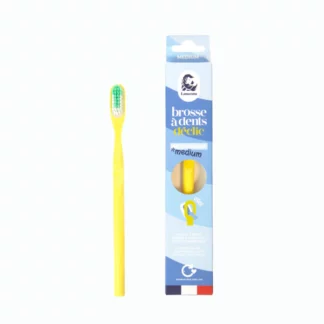 Brosse à dents Lamazuna rechargeable medium (coloris mimosa) 💛🦷 - La Planète à Paillettes