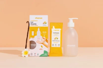 Kit découverte - Gel douche vanille gourmande 🍦🛁 - Pimpant - La Planète à Paillettes