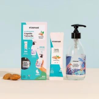 Pimpant - Kit liquide vaisselle écologique amande - La Planète à Paillettes