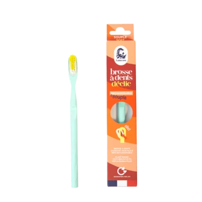 Brosse à dents rechargeable souple (coloris vert d’eau) 💚🦷Lamazuna - La Planète à Paillettes