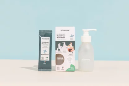 Kit découverte dentifrice blancheur (1 bouteille + 1 recharge) 🦷✨ Pimpant - La Planète à Paillettes