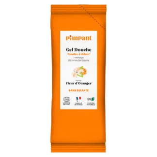 Gel douche Fleur d'Oranger à diluer - Stick recharge 🍊🛁 - Pimpant - La Planète à Paillettes